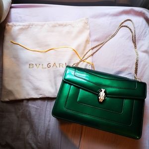 Bvlgari Serpenti Forever Shoulder Bag Green